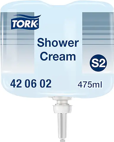 Tork Jabón Líquido para el Cuerpo y el Cabello - 420602 - Gel de Ducha y Champú 2 en 1 para Dispensadores S2 - Fragancia Fresca Unisex de Primera Calidad 1 x 475 ml  