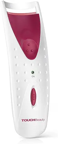 TOUCHBeauty TB-2003A Rizador de Pestañas Calentado con Almohadilla de Silicona para Mujer, rojo  