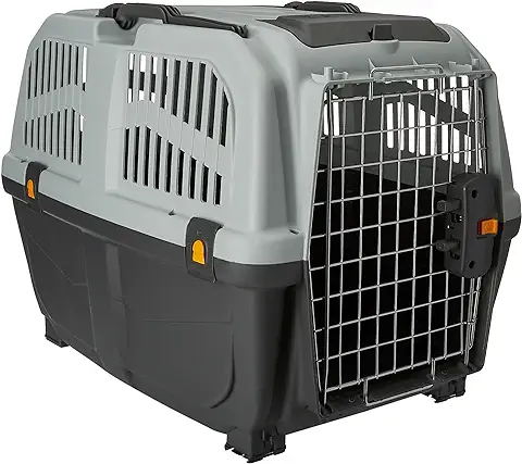 Transportín SKUDO-4 para Perros y Gatos - Puerta Metálica - Homologado para los Viajes - Transportín Categoría IATA - Transportín Mascotas - 68 x 48 x 51 cm  