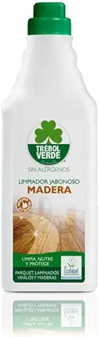 Trebol Verde Limpiador Jabonoso Madera y Parquet 1L 1000 ml  
