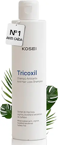 TRICOXIL Champú Anticaída | Champu Anticaida Mujer y Hombre | Alternativa al Minoxidil - Con Extracto de Plantas sin Sulfatos | Reduce la Perdida del Cabello y Aumenta la Densidad Capilar | 200 ml  