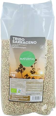 Trigo Sarraceno en Grano Bio 1 kg Naturitas Essentials | 100% Agricultura Ecológica | Rico en Fibra | Sin Gluten | Producto Vegano | Versátil  