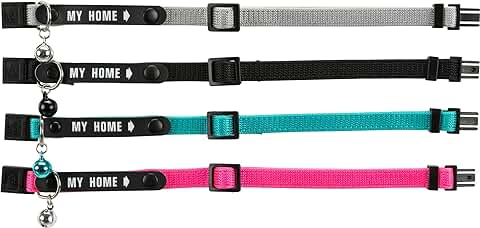 TRIXIE Collar para Gatos con Placa Identificativa para Gatos, Colores Surtidos. 1 Unidad.  