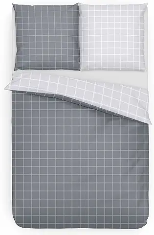 Träumschön Ropa de cama de Franela Reversible de Algodón 155 x 220 cm  
