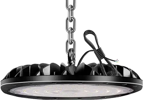 UFO Lámpara Industrial LED para Talleres y Almacenes, luz Blanca Fría, 6000 K, foco Industrial LED, luz de alta Bahía para Talleres y Almacenes de Fábricas  