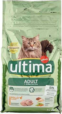 Ultima Pienso para Gatos Adulto con Pollo - 3 kg  