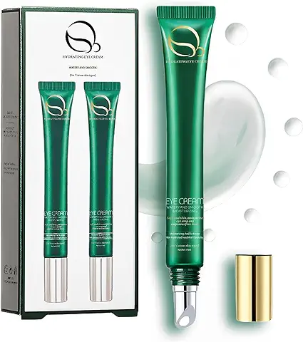 Under Eye Cream HOUSN Cream Contorno de Ojos Crema Reafirmante Crema Regeneradora de Ojos Reduce las Ojeras y la Hinchazón Antiojeras y Antiedad con ácido Hialurónico (2x15ml)  