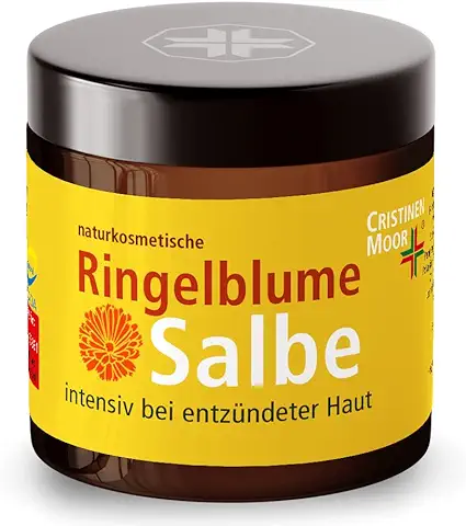 Ungüento de Caléndula Orgánico I CristinenMoor Pomada de Caléndula, Naturalcoscos, Intenso en piel seca e Inflamada (110 ml)  