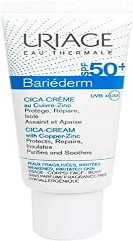 Uriage Bariederm Cica Cr Spf50 Ml, Único, 40 Mililitro  