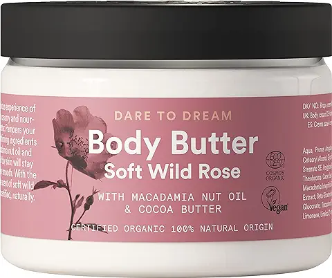 Urtekram Mantequilla Corporal Suave de Rosa Silvestre , Dare to Dream, 150 ml, Vegana, Orgánica  