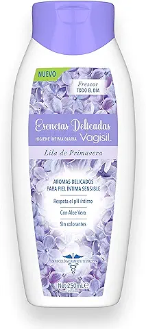 Vagisil Esencias Delicadas, Gel Para Higiene Íntima Diaria Mujer, Respeta El Ph De La Piel, Lila De Primavera, 250 ml  