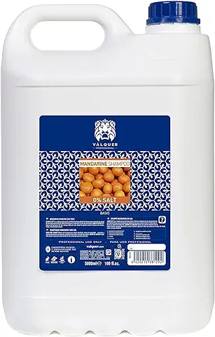 Valquer Profesional - Válquer Profesional Champú Soso De Mandarina. Sin Sal, sin Parabenos Con Pro-vitamina B5. Champú Profesional Para Peluquerías. Champú Garrafa. - 5000 Ml  
