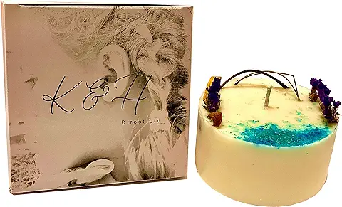Vela de cera de soja Ecológica Natural Hecha a Mano, Ideal para el Hogar o como Regalo  