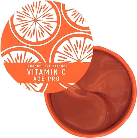 Victoria Beauty Age Pro - Parches Debajo de los ojos para ojos Hinchados, Ojeras y Bolsas de Ojos, con Vitamina C, Retinol, ácido Hialurónico y Cafeína, Veganos y 98% Naturales, 60 Unidades  