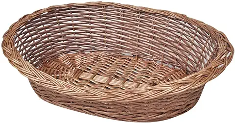 VidaXL Cesta/Cama Hecha de Material Mimbre para Perro o Mascota 70 cm Natural  