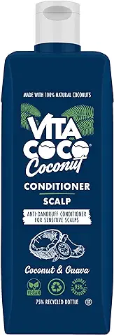 Vita Coco Acondicionador Anticaspa (400 ml) Contra la Caspa, el Cabello Graso y el Cuero Cabelludo seco y con Picazón • Acondicionador para el Cabello con coco y Guayaba • Sin Silicona ni Colorantes  