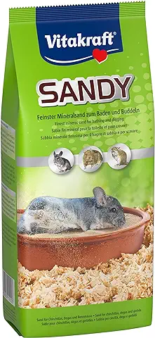 Vitakraft - Sandy, Arena Higiénica para el Baño Diario de Las Chinchillas - 1 kg  