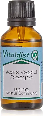 Vitaldiet, ACEITE DE RICINO BIO- 30 ml (cejas y Pestañas, Vegano), 30 Mililitro, 1  