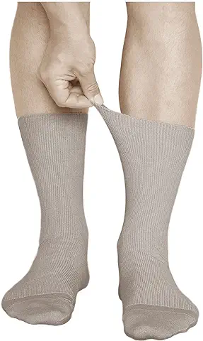 Vitsocks Calcetines Sin Goma Finos que no Aprietan Hombre (3 PARES) 98% Algodón Suave  
