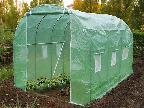 VOUNOT Invernaderos Jardin, Tunel Invernadero Huerto prar Plantas, Ubo de Acero y Plastico, Impermeable, 3 x 2 x 2 m, Verde  