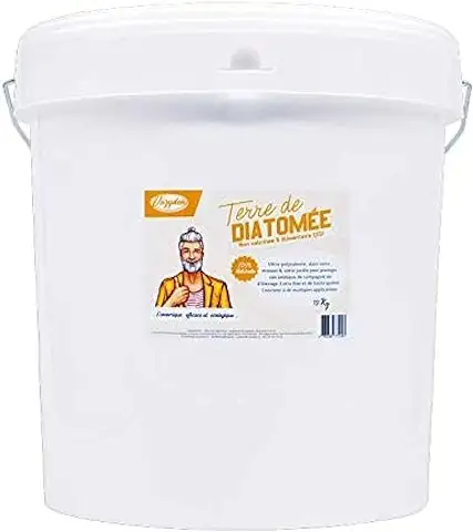 VOZYDEO DB201801.10 Tierra De Diatomeas, Control De Insectos Y Plagas, Producto Natural Y Económico, Color Blanco, 10 Kg  