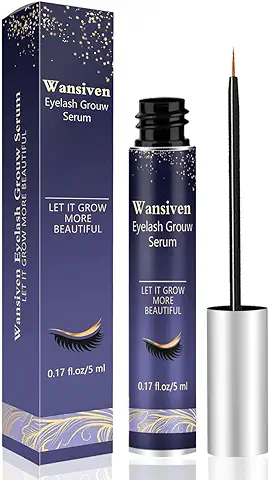 Wansiven Serum Pestañas, Serum Pestañas Crecimiento, Ayuda a Levantar las Pestañas y Promueve el Crecimiento de las Pestañas, Suero de Pestañas Gruesas y Hermosas, 5 ml  