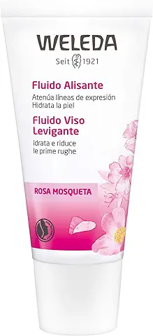 Weleda - Fluido Alisante de Rosa Mosqueta, Hidrata, Atenúa Arrugas, Revitaliza y Mejora la Elasticidad de la Piel, con Extractos de Rosa Mosqueta y Aceites Naturales, Tratamiento Natural - 30 ml  