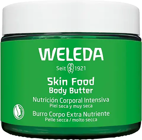 Weleda - Skin Food Body Butter, Bálsamo Nutritivo Corporal, Reparación Intensa, Piel Aterciopelada y Suave, con Manteca de Karité y de Cacao, Eco-Friendly, para Piel Seca y Muy Seca -150ml  