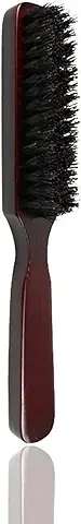 Wenxiaw Cepillo de Pelo, Cepillo para ei Pelo Con Cerdas de Jabalí Naturales para Todo Tipo de Cabello y Barba, Cepillo para Barba Cerdas Jabali para Reducir ei Encrespamiento y la Rotura  