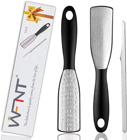 WFNT lima pies Durezas, lima Pies, Durezas Pies, Lima para pies de Acero Herramienta de Cuidado de Corte Láser de Doble cara para Exfoliación y piel Muerta  