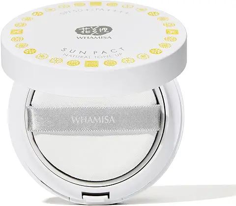WHAMISA Organic Natural Tone Up | SPF 50 | Maquillaje + Crema Solar 2 en 1 | Maquillaje y Protección Solar, Antiedad y Antimanchas de Pigmento con SPF 50 + PA, K Beauty, Cosmética Natural Coreana  