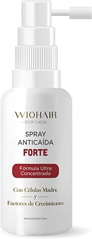 Wiohair Spray Loción Anticaída Forte| Frena la Caída y Estimula el Crecimiento del Cabello | 50ml Ultraconcentrado | Sin Sulfatos, Siliconas y Parabenos | para Hombres, Mujeres  
