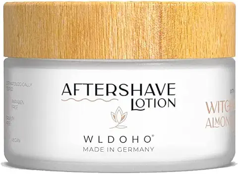 WLDOHO® Loción Vegana para Después del Afeitado para Mujeres, Cuida Suavemente e Hidrata. Ayuda con las Espinillas de Afeitar, Quemaduras de Afeitado, Pelos Encarnados e Irritaciones. Bálsamo para  