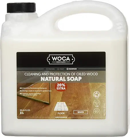 Woca – Jabón para Suelos de Madera 3 L, 1 pieza, Color Blanco, 511130 a  