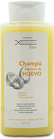 XENSIUM Nature Champú Extracto de Huevo 500 ml - Champú Natural Ecológico - Extractos Naturales  