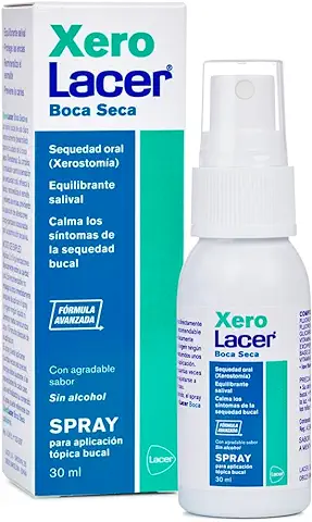 XEROLACER - Spray Dental 30ml, Alivio de la Sequedad Oral, Refresca la Boca, Remineraliza el Esmalte, Refuerza las Encías, Reequilibra la Flora Bacteriana  