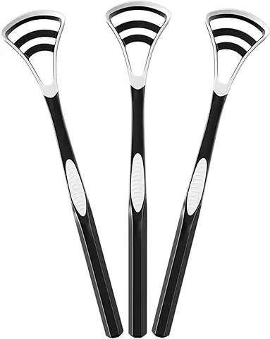 Y-Kelin Raspador de Lengua, Paquete de 3 Limpiadores de Lengua para Higiene Bucal y Aliento Fresco, Fácil de usar y Limpiar  