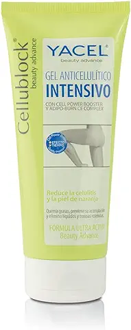 Yacel Cellublock - Crema Anticelulítica, Anticelulítico Potente, Reduce Retención de Líquidos y Elimina Toxinas y la piel de Naranja, 200 ml  