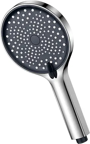 YEAUPE Alcachofa de Ducha Grande (130 mm de Diámetro), Alcachofa Antical de alta Presion con 3 Tipos de Chorro, 7.5L/min  