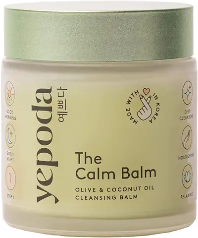 Yepoda - THE CALM BALM - Bálsamo Limpiador con Aceite de Oliva y Aceite de Coco, Desmaquillante, Cosmética Coreana (80 Gramos)  