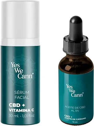 YES WE CANN Pack Aceite Hidratante Corporal + Sérum Facial, Vitamina C y Aloe Vera - Cruelty Free - 100% Natural, Puro y Vegano  