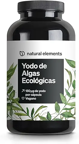 Yodo de Algas Ecológicas – 365 Comprimidos – 150µg yodo Algas Pardas/1 Comprimido – Calidad eco. para Tiroides – Vegano, alta Dosificación, sin Aditivos -– Producido en Alemania y Probado  