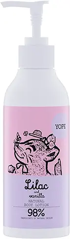 YOPE Loción Manos y Cuerpo I Aceite de Almendras y Monoi I Manteca de Karité I Glicerina Vegetal I Hidratante I Calmante I 98% Ingredientes Naturales I Vegan Formula I Lila y Vainilla I 300ml  