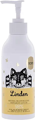 YOPE Loción Manos y Cuerpo | Manteca de Karité | Aceite de coco | Aceite de Oliva | Extracto de flor de tilo | Calmante | Hidratante | 98% Ingredientes Naturales | Vegan Formula | Linden | 300ml  