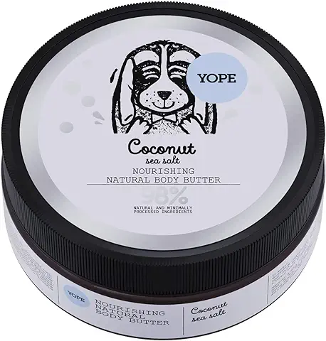 YOPE Manteca Corporal | Aceite de coco | Manteca de Karité | Aceite de Oliva | Aceite de Aguacate | Hidratante | Regenerante | 98% Ingredientes Naturales | Vegan Formula | Coco y Sal Marina | 200ml  