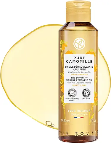 Yves Rocher - Aceite Desmaquillante Calmante Pure Camomille - Pieles Sensibles - Sin Perfume - 150ml  