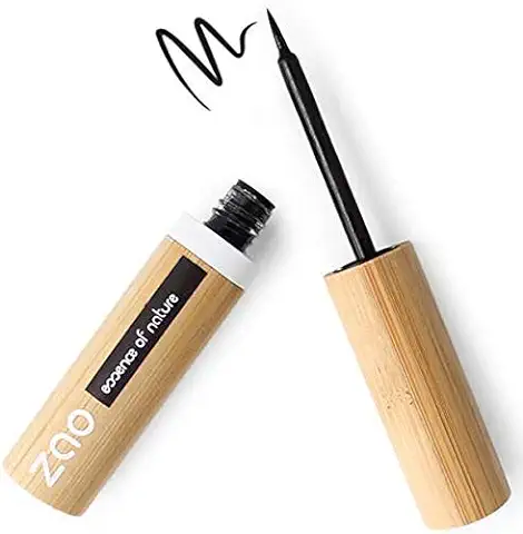 ZAO - Delineador de ojos de Bambú con Punta de Pincel - No. 070 / Negro Intenso - 4,5 g  