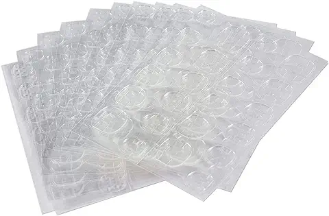 Zeayebsr 10 Hojas / 240 Piezas Impermeable Transpirable Gelatina Adhesivo Adhesivo para Uñas para Uñas Postizas, Pegatinas para Palitos de Uñas  