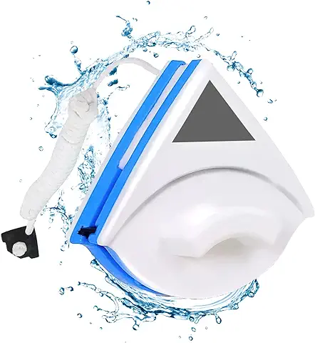 Zoerbufan Limpia Cristales Magnético,Double Side Window Magnetic Cleaner,Limpiacristales,Profesional,Apto para Ventana de Vidrio de una Capa de 3-8 Mm(Azul-03)  