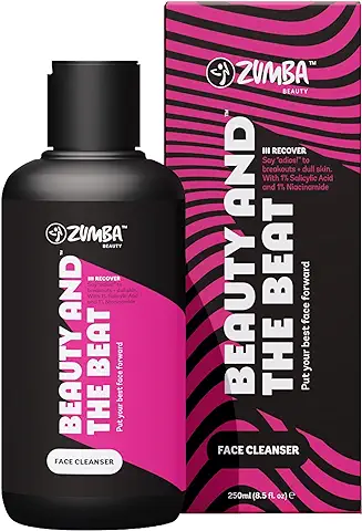 Zumba Gel Limpiador Facial Piel Grasa, Mixta y Sensible de Base Acuosa, 250ml - Gel Facial Limpiador Acido Salicilico y Niacinamida - Jabon Facial Limpiador, Fórmula Delicada para Pieles Sensibles  